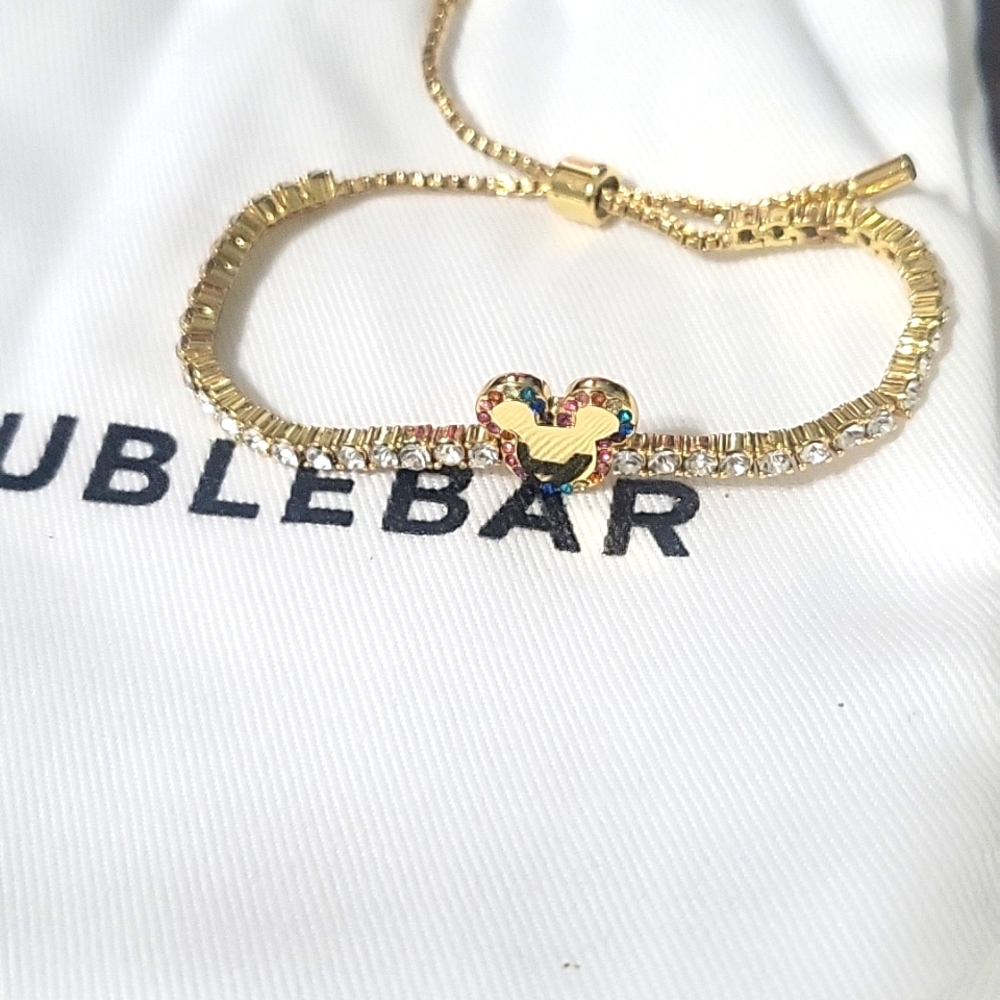 Mickey mouse necklace and bracelet set.